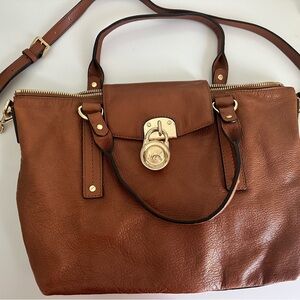 Michael Kors Brown Leather Tote Bag